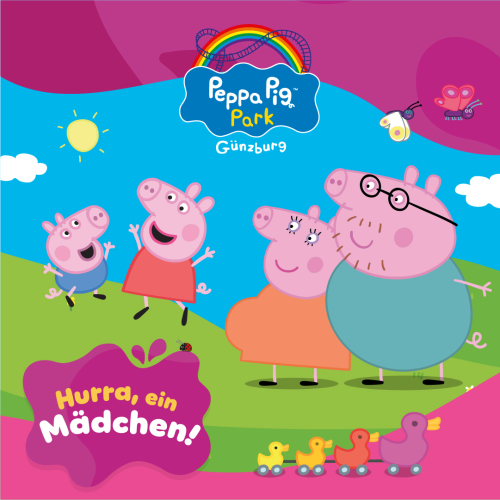 Nachwuchs im PEPPA PIG Park Günzburg: Peppa und Schorsch bekommen ein kleines Schwesterchen. 